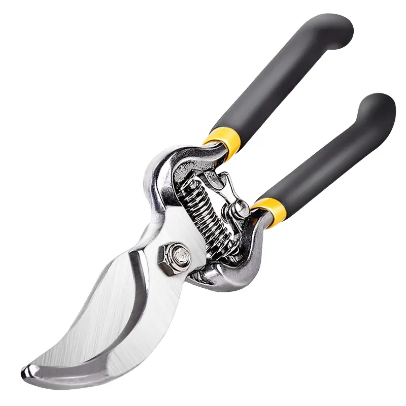 Heavy-Duty Pruning Shears with Silicone Grip, Ergonomic Design, High Sharpness Blade, Easy Lock-Unlock Mechanism, Time-Saving Garden Tool for Orchard, Bonsai, Tree Trimming, Shrub Cutting