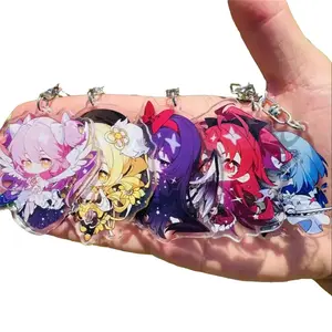 Anime Puella Magi Madoka Magica Keychain – Kaname Madoka, Akemi Homura, Miki Sayaka, Tomoe Mami Cosplay Accessories