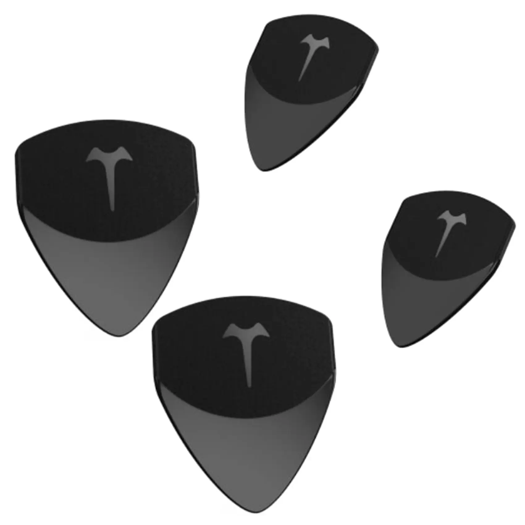 TOM 2X 2-in-1 Design ABS Guitar Picks with Matte Surface - 0.38mm & 0.8mm Thickness, Convenient for Pulling & Sliding, Enhances Enjoyable Guitar Performance
