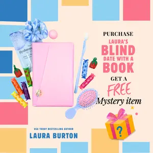 Blind date with a Book for Romance Readers - Signed Special Paperback with Assorted Items, valentines, valentines gifts for book lovers