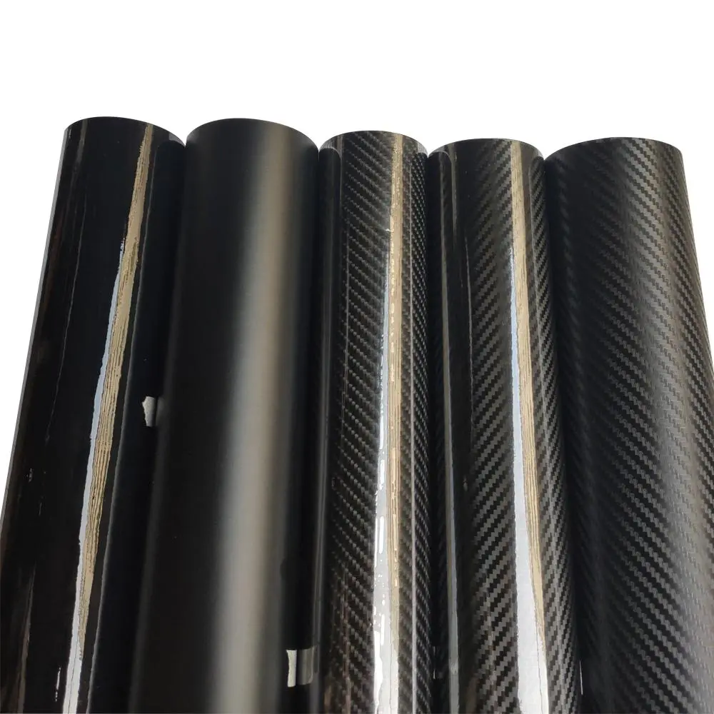 Retails 3D 4D 5D Carbon Fiber Vinyl Film Black Matte Car Sticker Wrap Foil Console Computer Laptop Skin Phone Cover Motorcycle
