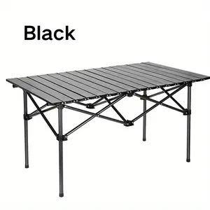Ultra-Lightweight Stainless Steel Folding Table For Camping & Outdoor Leisure - Portable, Minimalist Design
