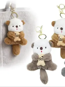 Cute Otter Plush Keychain | Adorable Animal Shape Pendant, Perfect Gift for All Seasons, Ideal Birthday Gift & Unique Charming Accessory