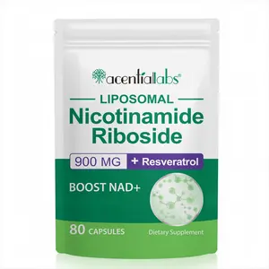 【live】Acentiallabs NAD+ Supplement 900mg Liposomal Nicotinamide Riboside NMN Supplement 80 Capsules Dietary Supplement for Cell Regeneration Vitamin Healthcare Fitness Edible