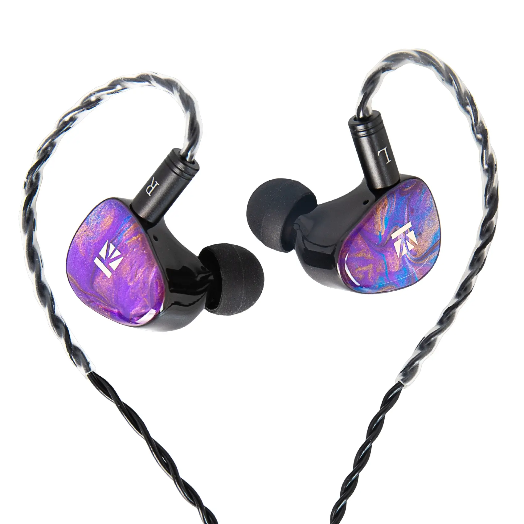KBEAR KB02 In-ear Monitor Headphone, Wired Earbuds, Bone Conduction Dynamic Driver Hybrid HiFi IEMS in Ear Earphones with 2pin IEM Cables for Musicians Singers Audiophiles Guitarist, Electronic, Bone Conduction Headphones