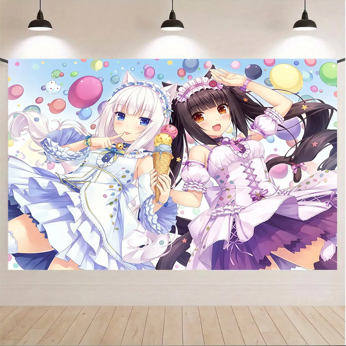 Kawaii Anime Wall Hanging Tapestry, HD Print Otaku Room Decor for Bedroom Dorm Gift, Decoration, Home Decor Supplies