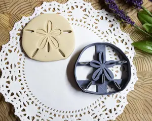 Sand Dollar 3D Printed Cookie Cutter - Realistic Design PLA+ Plastic Kitchen Utensil for Baking - 3.5 Inch Size - Hand Wash Only - Ideal for Themed Treats & Decorative Elements