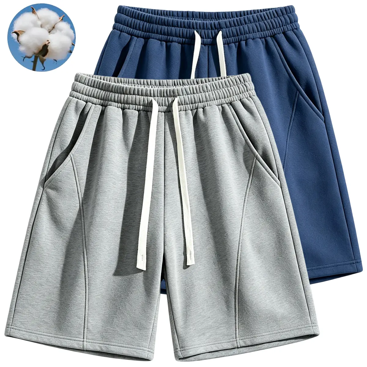 Gray + Dark Blue