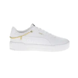 PUMA Womens Carina 3.0 Charm Lace Up Sneakers Shoes Casual - White