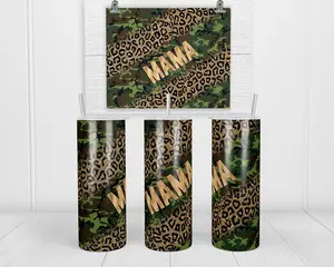 Mama of Both 20oz Skinny Tumbler | with Lid and Straw | Holographic Gift Box | Stocking Stuffer | Gift for Her | White Elephant Gift Exchange | Secret Santa Gift Bottle Drinkware