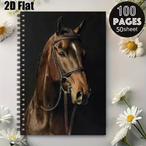 1 Spiral Coil Notebook 5.7x8.26 inch, Premium Lined Pages, Durable Binding, Perfect for Camping Journal, Travel Log, Outdoor Adventure Notes, Ideal Gift for Hikers Campers Travelers, Great for Birthday Christmas Holiday Presents [2D] Flat