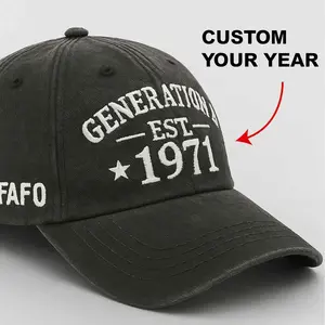 Custom Generation X Hat, Gen X Cap, Generation X Raised On Hose Water And Neglect Perfect Gift For Dad Low Profile Dad Hat-Pigment Dyed