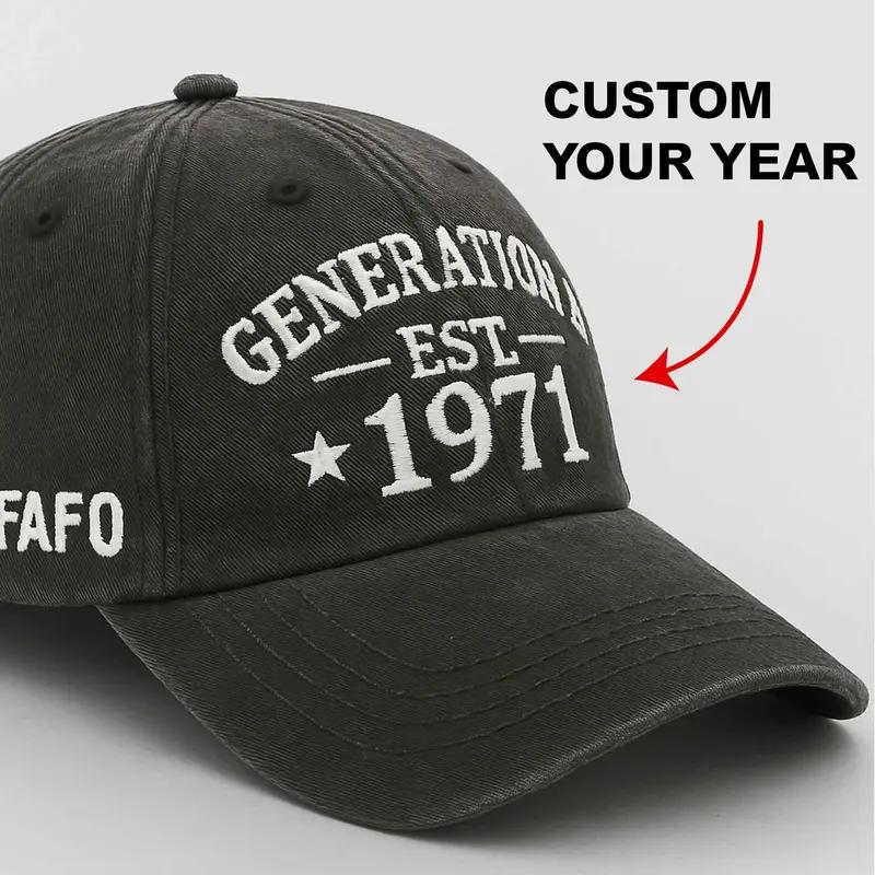 Custom Generation X Hat, Gen X Cap, Generation X Raised On Hose Water And Neglect Perfect Gift For Dad Low Profile Dad Hat-Pigment Dyed