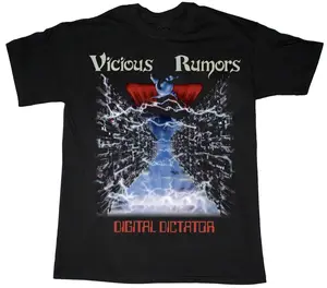 Vtg Vicious Rumors Band Heavy Cotton All Size Unisex Black Shirt