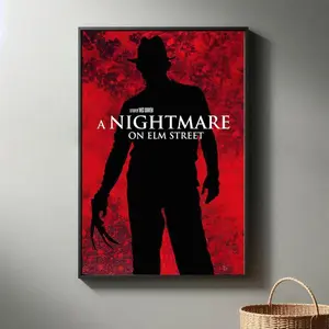 A Nightmare On Elm Street Movie Posters | High Quality Canvas Print I 2024 Movie Poster | Modern Room Decorative Arts | Popular Film Gift