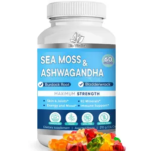 Sea Moss Ashwagandha Gummies with Organic Irish Sea Moss & Ashwagandha Root by BioVitalica