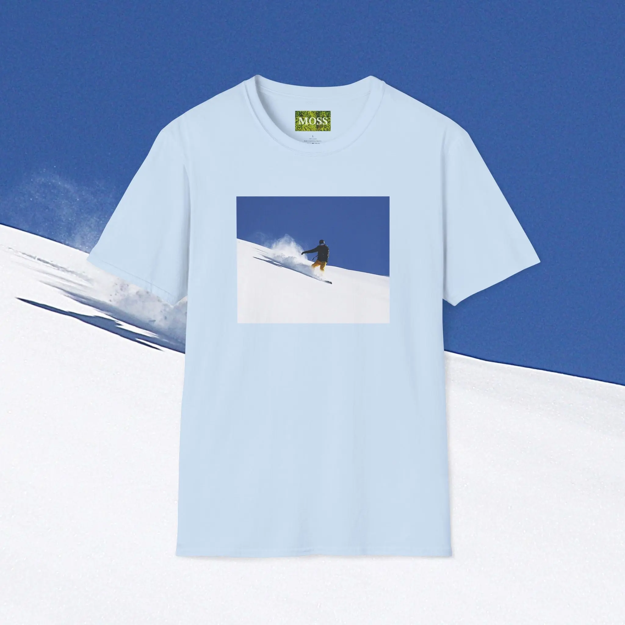 MOSS, Mountain Flow: Unisex Softstyle T-Shirt