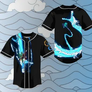 Unisex Demon Slayer Anime Jersey, Tanjiro Baseball Jersey, Tanjiro Anime Jersey, Inosuke Shirt, Anime Lover