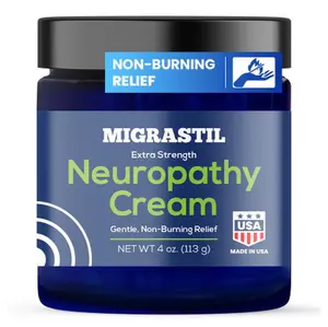 Migrastil Neuropathy Cream – A gentle, hydrating daily body cream with aloe vera, shea butter, and clove, formulated for targeted relief and moisture on feet, legs, hands, and more Moisturizing Moisturizer crowned skin body butter body glaze Soothing