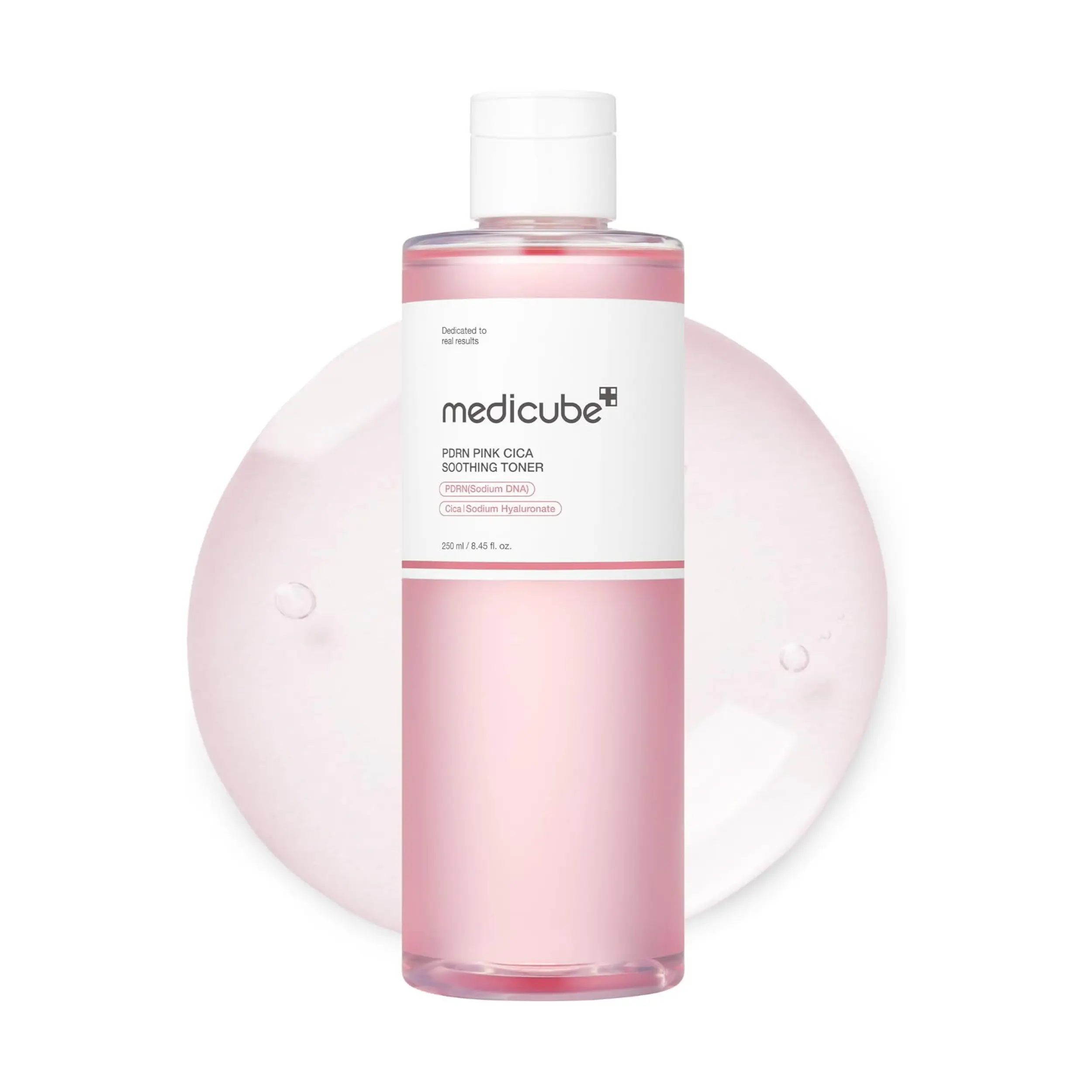 [Official Medicube Partner] PDRN Pink Cica Soothing Toner 250ml - Skin Boosting, Soothing and Calming, Uneven Skin Tone, Peptide & Niacinamide