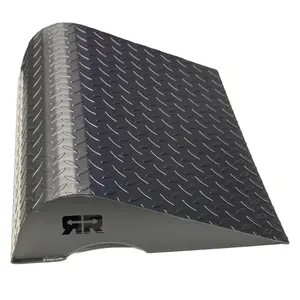 Ripped Ramp 2.0 Heaviest Duty Squat Wedge 21lbs Steel Calf Raise Block 24x18x5 Inches with Protective Band Sleeve for Resistance Bands