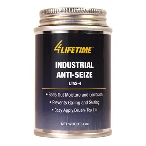 4LifetimeLines 4oz Anti-Seize Lubricant & Brake Caliper Grease| Copper-Based, Brush-Top| -50°F to 3000°F| Stops Rust, Galling & Squeaks| Automotive & Industrial Use