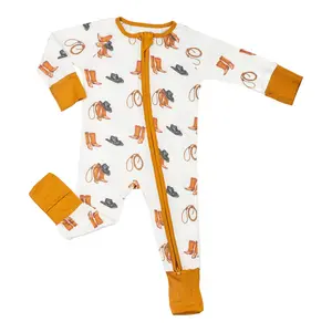 LollyBanks Bamboo Baby Pajamas With Adorable Animal Designs, Zip Closure Romper, Gender Neutral Comfortable PJs For Infant Toddler Multi Scene Using #BambooBabyPajamas #AnimalBabyPJs #ZipRomper #GenderNeutralBaby #ToddlerSleepwear