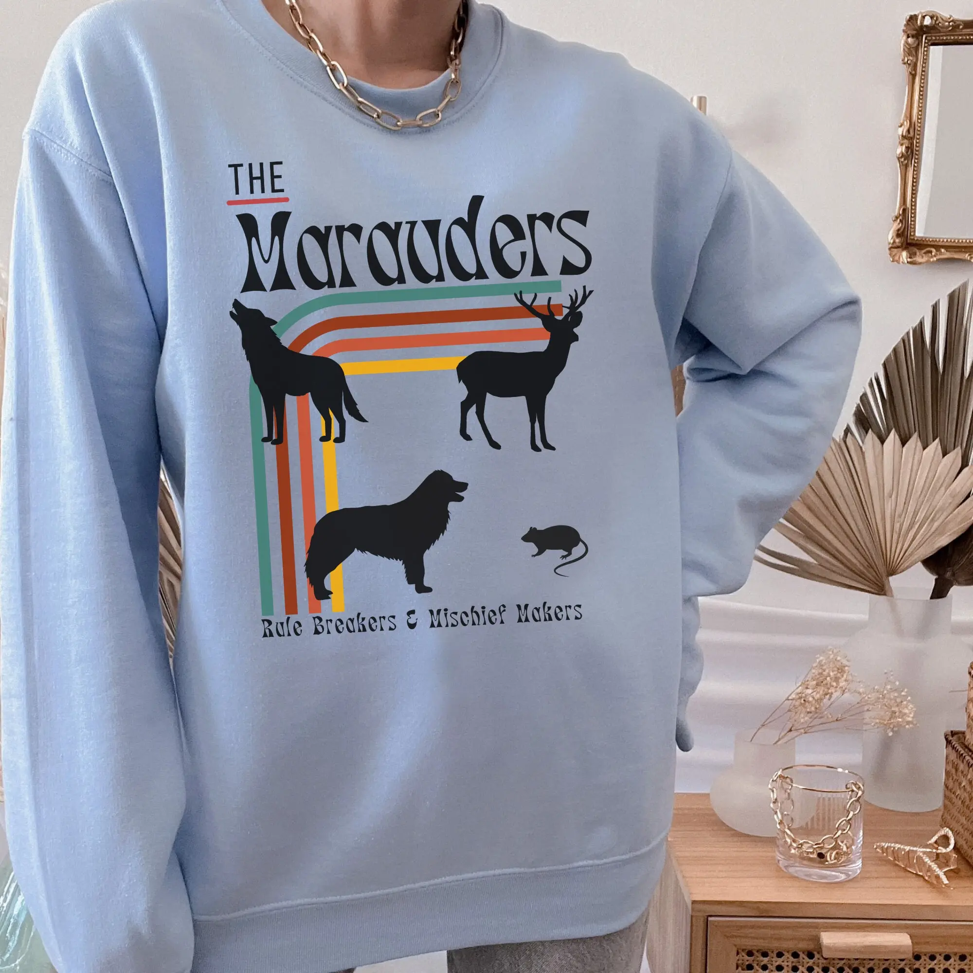Marauders Crewneck, The Marauders Book Sweatshirt, Dark Academia Clothing Bookish Sweatshirt Remus Lupin Sirius Black
