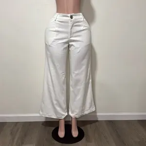 White Jeans with Elastic Band in the back