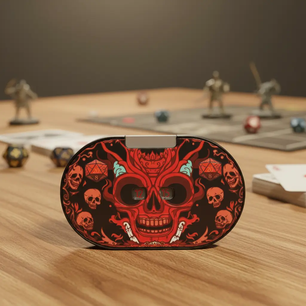 Mechanical Spinner Dice - CNC-Machined Aerospace-Grade Aluminum Alloy Metal Dice, TTRPG Tabletop Game Fidget Toy, Dungeon & Role-Playing Gift EDC Accessory