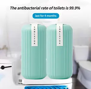 LONLXTOK Fruity Automatic Toilet Cleaner - Hands-Free Odor Removal, 90-Day Freshness, Tough Stain Fighter, 24-Month Leak-Resistant Magic Bottle, Solid Household Cleaning Solution, Odor Leak Resistant, 24 Months