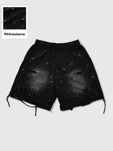 Men's American Style Summer Loose Casual Shorts, Cotton Fitness Running Basketball Pants, Trendy Jogger Shorts for Men