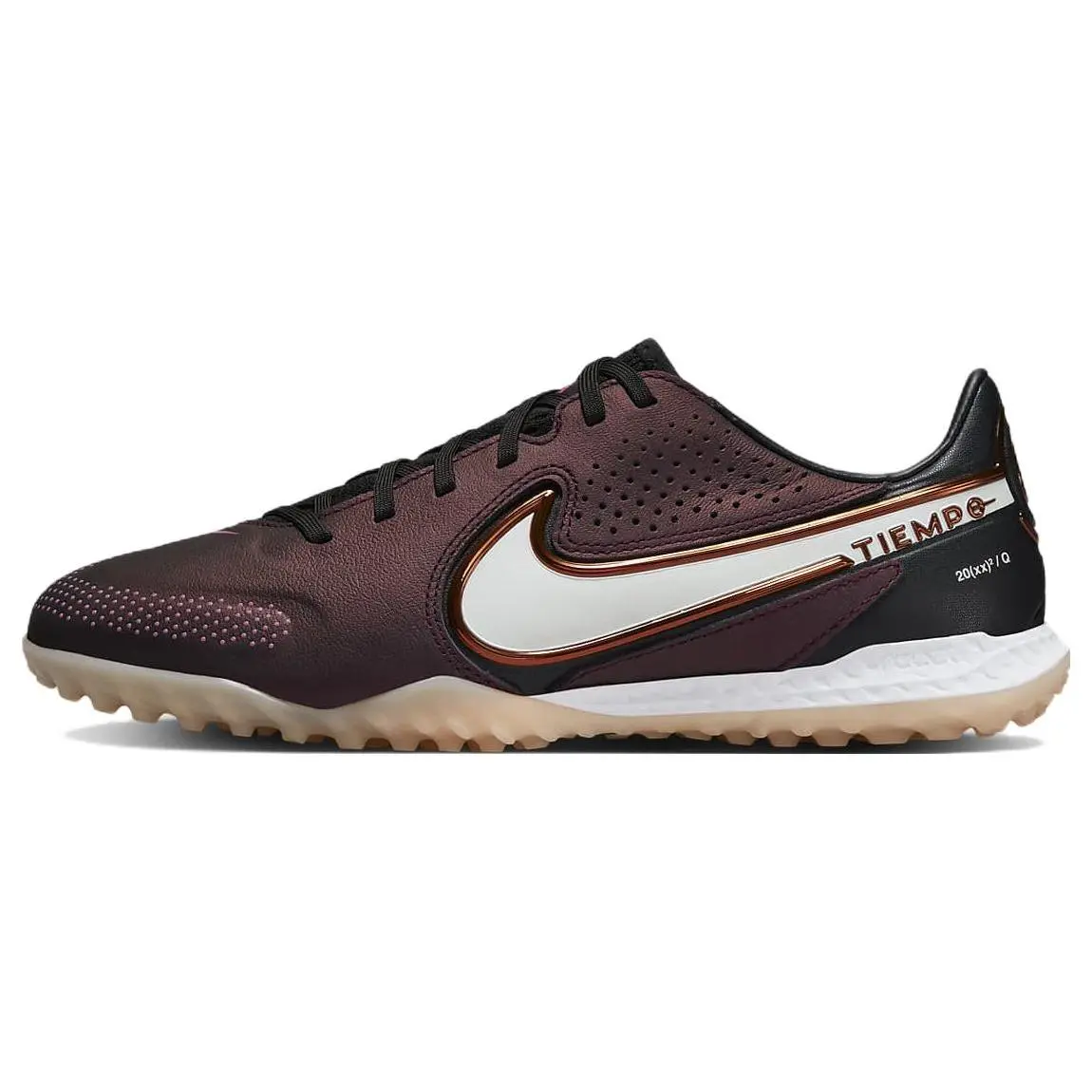 Nike React Tiempo Legend 9 Pro TF Generation Pack Cushioned Durable Low Top Soccer Cleats Unisex White Black DR5984-510