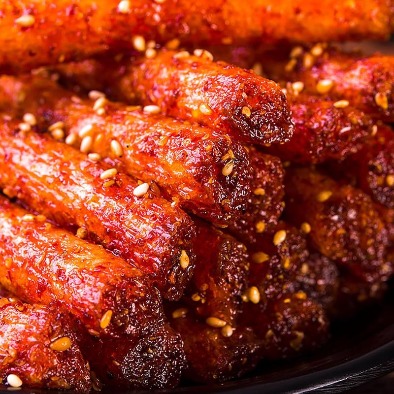 TXDYNLLK Latiao Spicy Strips 3 Packs Latiao Spicy Gluten Classic Chinese Special Snack Food, Vegan, , , 68g/2.39 Ounces per Pack (Pack of 3)