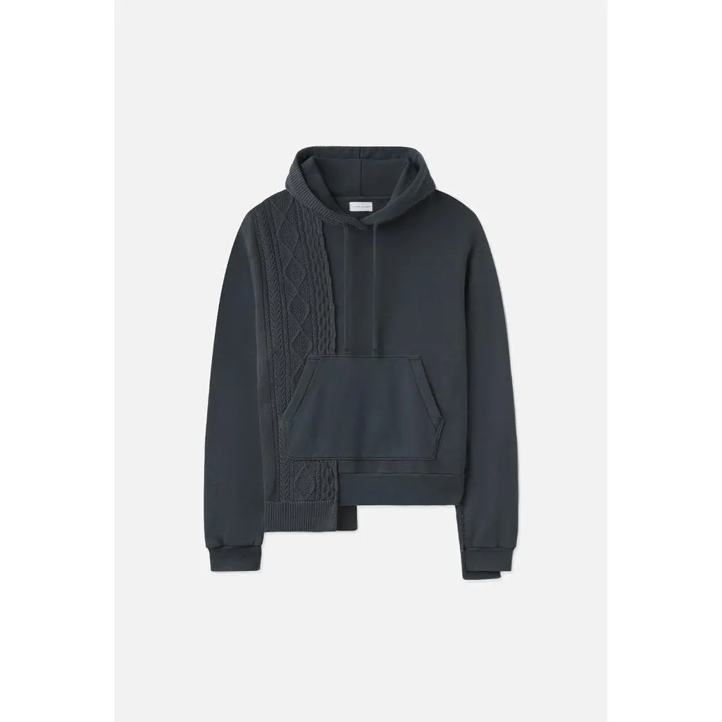 JOHN ELLIOTT Cable Knit Reconstructed Hoodie Mens Apparel