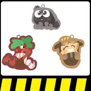 Dandy's World Acrylic Keychain - Dandys World: Spout, Cosmo, Pebble - Unique Keychains for Personal Style, Cute Keychains for Bags and Keys, Durable, Lightweight and Perfect for Personal Style, Collecting and Gifting