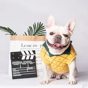 Japanese-Style Striped Dog Sweater – Soft Cotton Knit