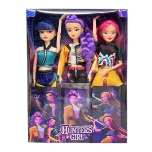 [New Year Gift] Anime Action Figure Doll Set of 3 Rumi Mira Zoey 11.5-12 Inches Joint Movable Collectible Dolls for Fans Kids Desk Display Halloween
