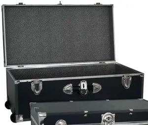 212 MAIN 6113-18 Collegiate Push Button Key Lock Heavy Gauge Tool Organizer Box, 30 in. Wheeled Storage Chest - Black, Tool Storage Kit, Power Tool Organizer