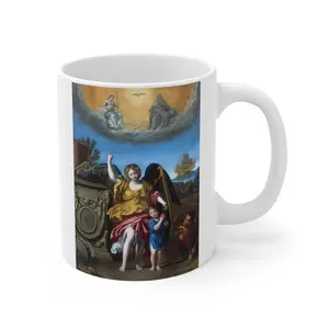 Guardian Angel by Domenichino Mug Religious  Spiritual Confirmation, Birthday, Christmas Holiday Gift Mug