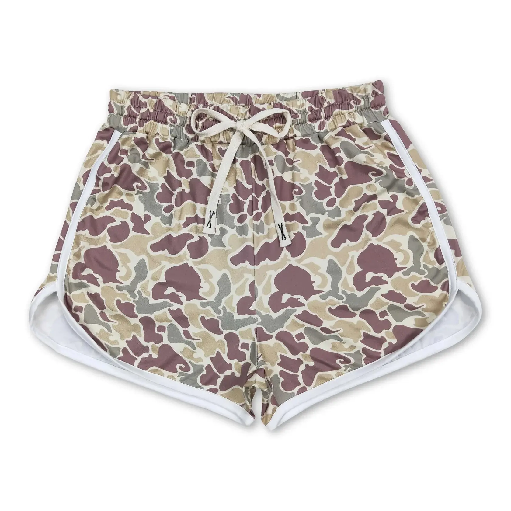 Women's Camo Shorts with Pockets, Casual Drawstring Waist Bottoms for Summer Outdoor Wear, Trendy and Comfortable, Bottom