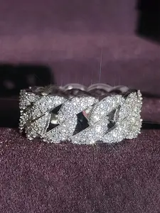1 PC Fashion Cubic Zirconia Statement Multi Ring For Women For Wedding Engagement Anniversary Party Jewelry Valentine's Day Gift