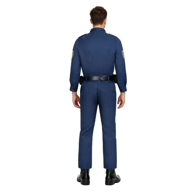 Zootopia Nick Wilde Animal Officer Polyester Suit Cosplay Costume with Belt, for Halloween Christmas Roleplay Disguise Wear, Clothes