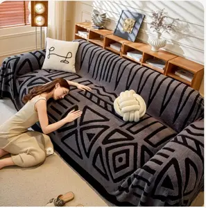 1 Piece Plush Sofa Cover & Soft Sofa Towel - Multi-Scene Couch Protector for Home Living Room, Bedroom, Hotel & Dormitory Decor