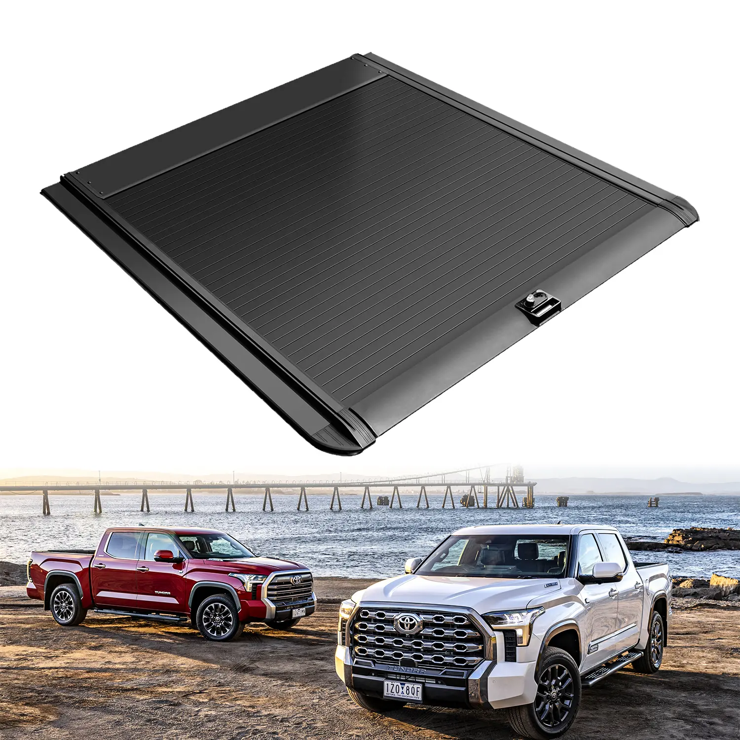 Retractable Truck Bed Tonneau Cover Compatible with 2022-2026 Toyota Tundra (5.5' /65.4") Truck Bed Cover Password Lock