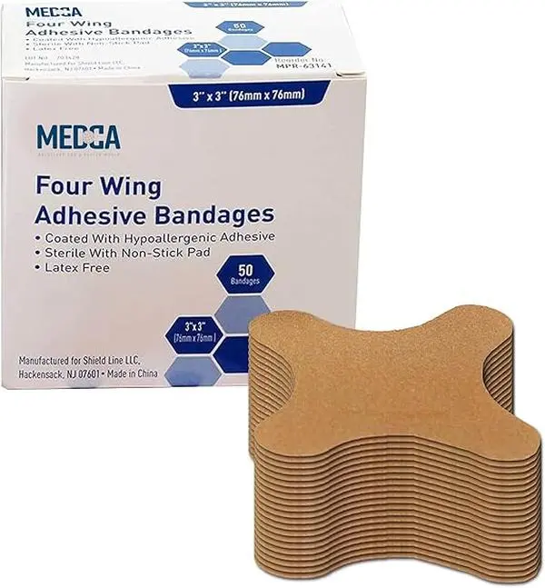 Flexible Knuckle Fabric Bandages - Box of Flex Fabric Adhesive Bandages Knuckle Bandages for Finger Care and to Protect Wounds