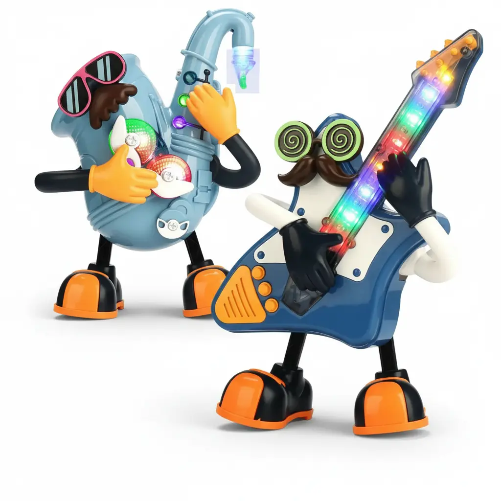 Cool Interactive Dancing Electric Saxophone Guitar Toy Dance & Music, Perfect Gift for Birthday Easter Xmas