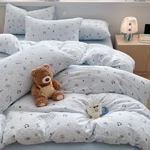3/4pcs Cozy Cloud-Like Dual-Layer Bedding Set, Breathable and Comfortable, Natural Texture, Home Bedroom Essentials, Seamless Sleep Experience