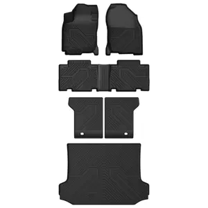 Lasfit fit for 2006-2012 Toyota RAV4 TPE Floor Mats & Seatback & Cargo Mat, Fit 2 Rows Only