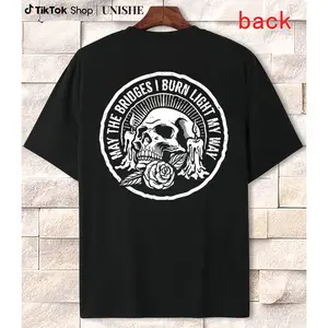 Funny Skeleton T-Shirt with Sarcastic May The Bridges I Burn Quote for Empowerment